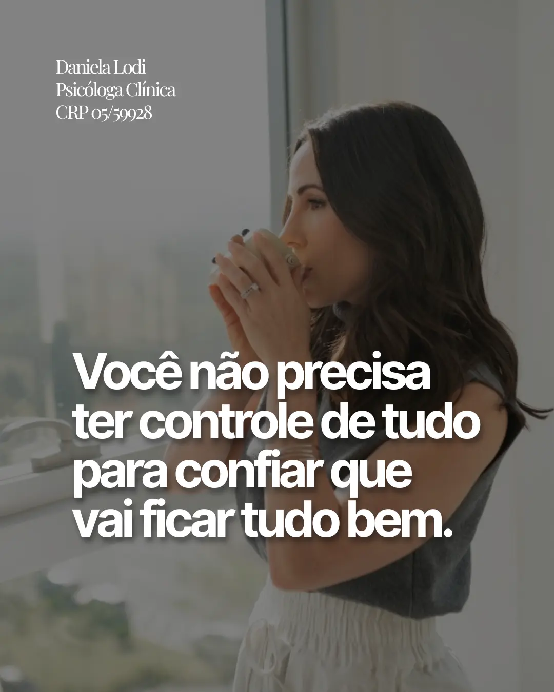 Instagram — Você não precisa ter o controle de tudo - Daniela Lodi